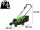 Fűnyíró fűgyűjtős, akkumulátoros Greenworks GD24LM33K2 24 v, 33 cm, akku- és töltővel