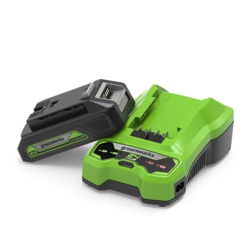 Akkumulátor és töltő induló készlet Greenworks GSK24B2 24v, 2ah akku és 2ah töltő