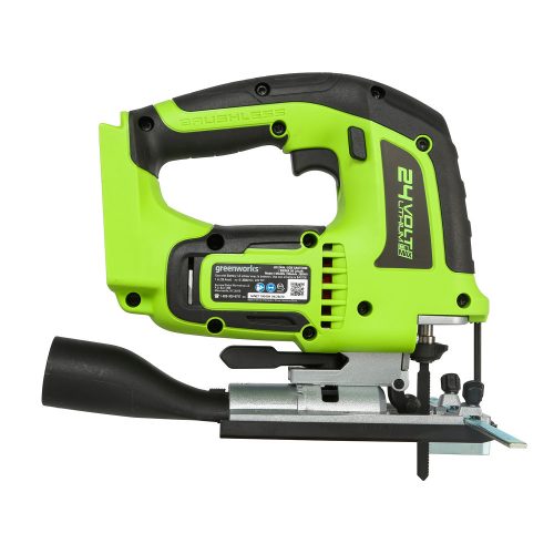 Szúrófűrész akkumulátoros Greenworks GD24JS 24v, fa: 100mm, fém: 8mm, dekopir, akku és töltő nélkül