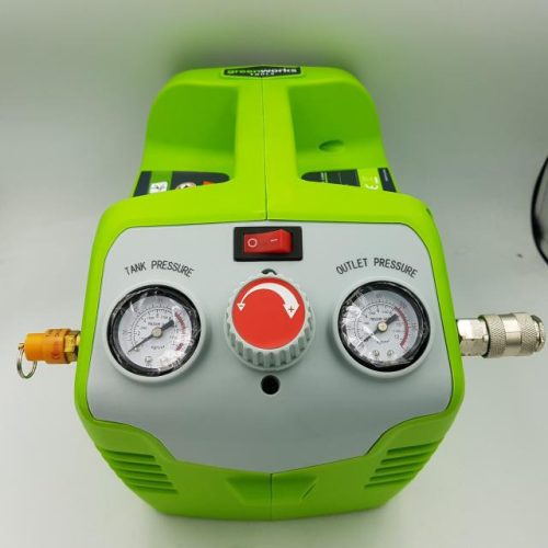 Kompresszor akkumulátoros Greenworks G40AC 40 v, 8 bar, 2 literes, 40 l/perc, akku és töltő nélkül