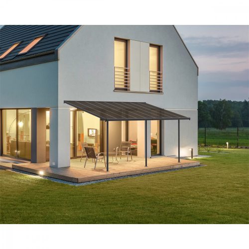 Palram Capri 5400 szürke 3 x 5,46 pergola kérheted összeszereléssel
