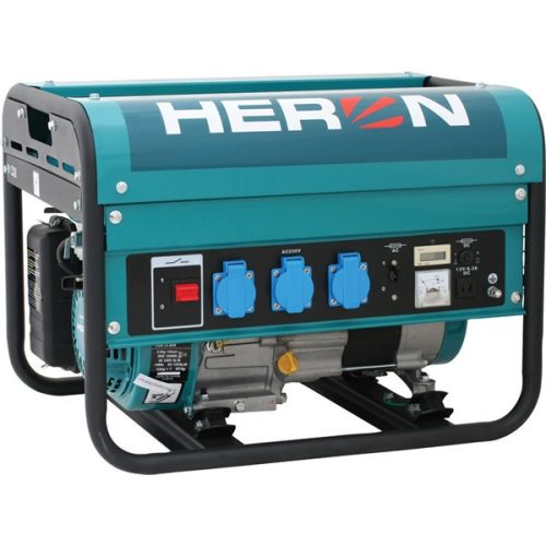 HERON benzinmotoros áramfejlesztő, max 2300 VA, egyfázisú (EGM-25 AVR)