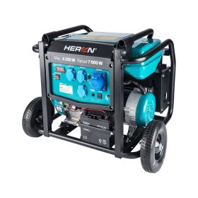   HERON benzinmotoros áramfejlesztő; 8 kVA; 230 V; elektromos indítással 8896145