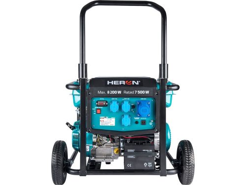 HERON benzinmotoros áramfejlesztő; 8 kVA; 230 V; elektromos indítással 8896145