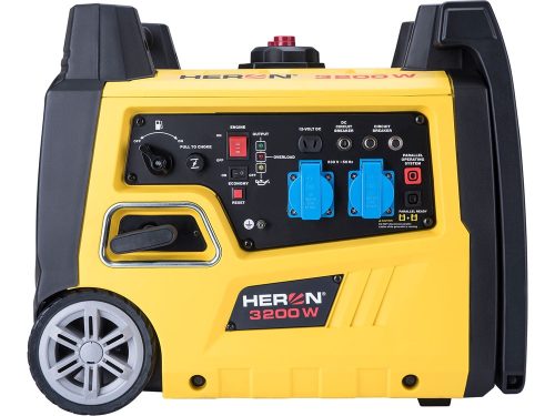 Heron benzinmotoros áramfejlesztő, kézi indítás, 3,0 kVA, 230V, 1 fázisú, inverteres