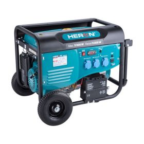  HERON benzinmotoros áramfejlesztő, max 5500 VA, egyfázisú, elektromos önindítóval