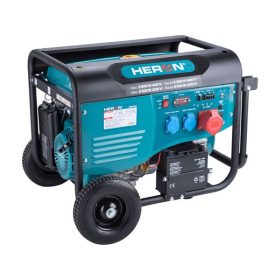   HERON benzinmotoros áramfejlesztő, max 6800 VA, háromfázisú, önindítós