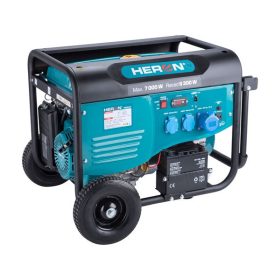   HERON benzinmotoros áramfejlesztő, max 6800 VA, egyfázisú, önindítós