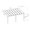 Riwall RMPP 16x10 Anthracite alumínium pergola 5 x 3 m, antracit
