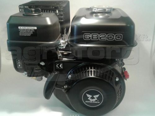 Motor vízszintes tengelyű Zongshen GB200 208 cm3, 4.1 kw, benzines, 20 mm x 60 mm