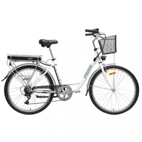 HECHTPRIMEWHITEK - Elektromos kerékpár kosárral