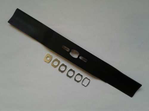 Fűnyíró kés  480 mm, univerzális hajlított, betétgyűrűvel utángyártott