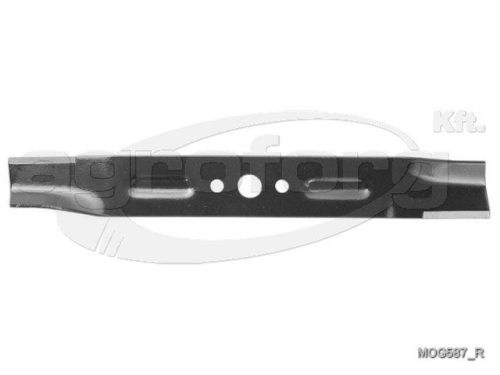 Fűnyíró kés Queen Garden GI42 391mm, 19mm, 3 furatos, utángyártott