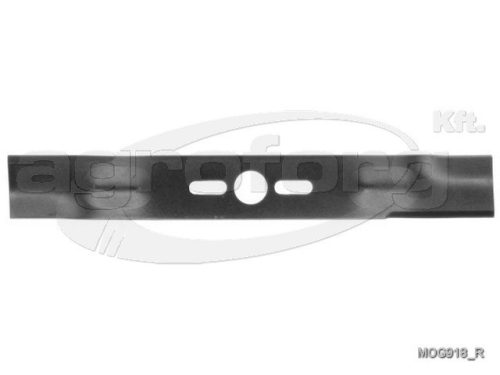 Fűnyíró kés  380 mm, univerzális egyenes, betétgyűrűvel utángyártott