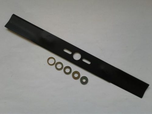 Fűnyíró kés  480 mm, univerzális egyenes, betétgyűrűvel utángyártott