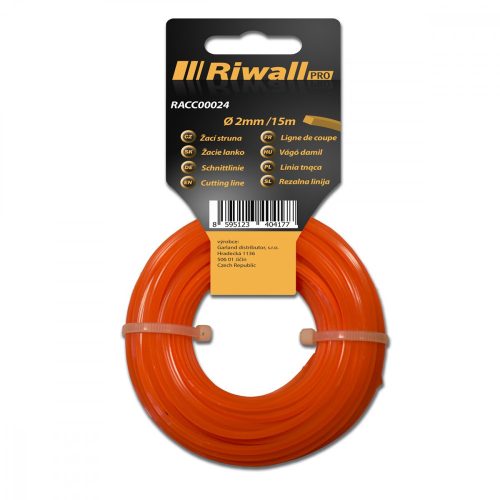 Riwall PRO Damil 2 mm, hossz 15m, szögletes