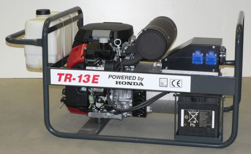 Tresz TR-13E Egyfázisú Önindítós Honda motoros áramfejlesztő Díjmentesen beüzemelve
