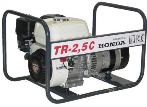 Tresz TR-2,5 C Egyfázisú Honda motoros áramfejlesztő Díjmentesen beüzemelve