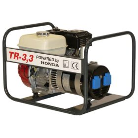   Tresz TR-3,3 Egyfázisú Honda Motoros áramfejlesztő Díjmentesen beüzemelve