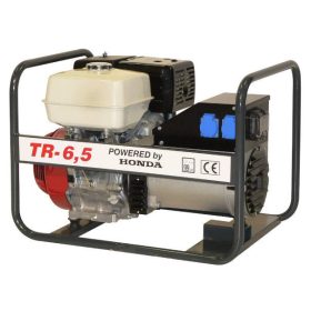   Tresz TR-6,5 Háromfázisú Honda motoros áramfejlesztő Díjmentesen beüzemelve